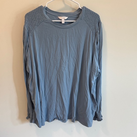 LC Lauren Conrad Tops - Lauren Conrad Women's Blue Long Sleeve Top